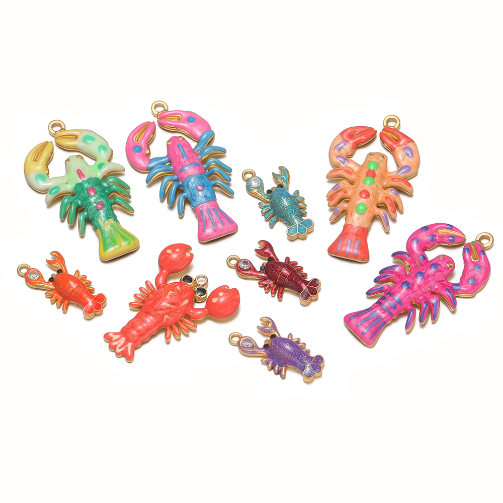 Jewelry Making For 5 Year Old - 4Pcs Stainless Steel Summer Ocean Enamel