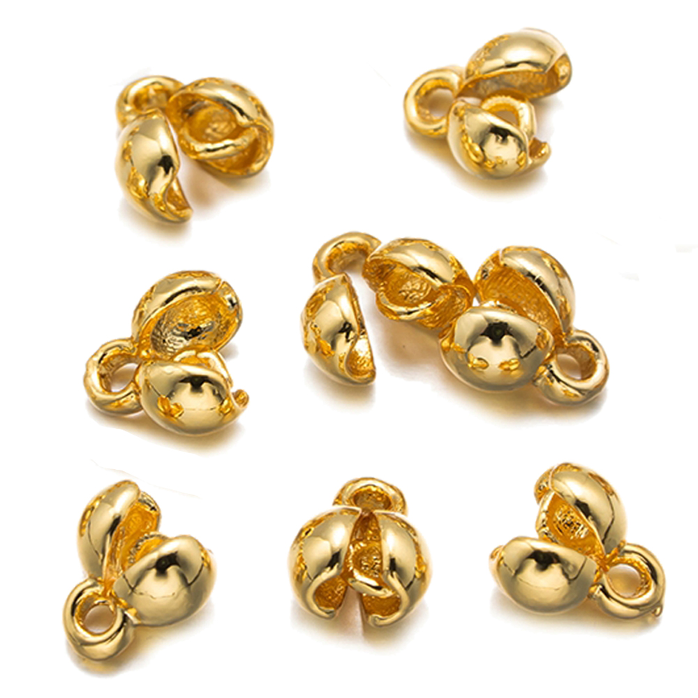 Eyepin Ball End - 20Pcs 18K Gold Plated Crimp End