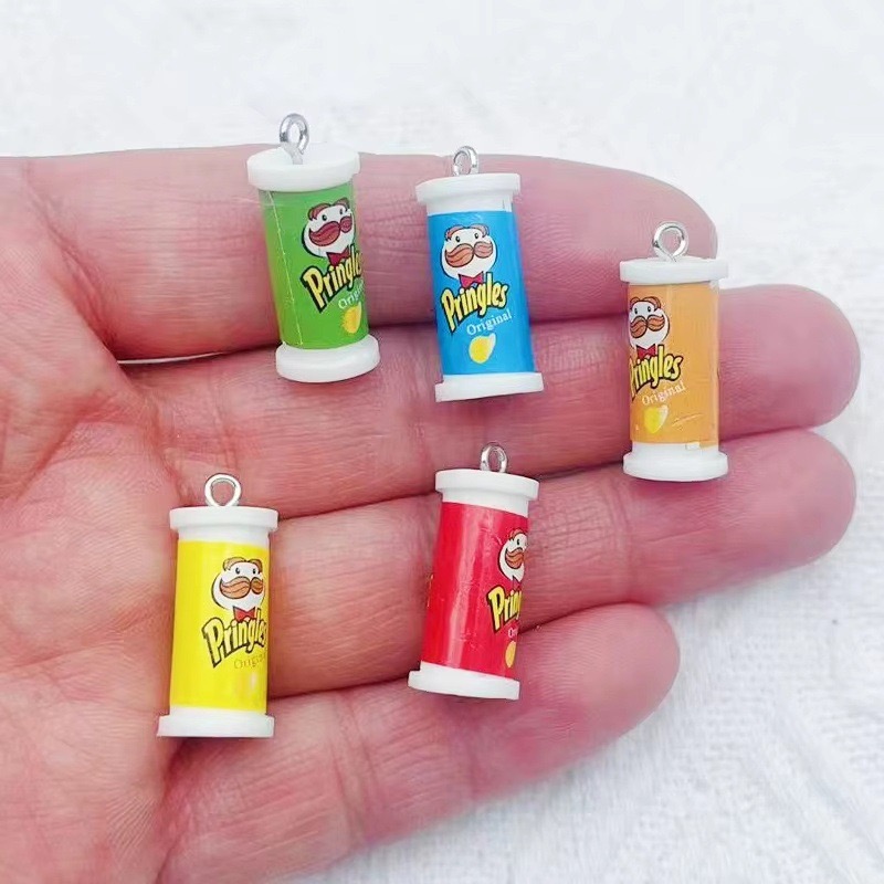Jewelry Making Resin - 10pcs Simulation 3D Bucket Potato Chips