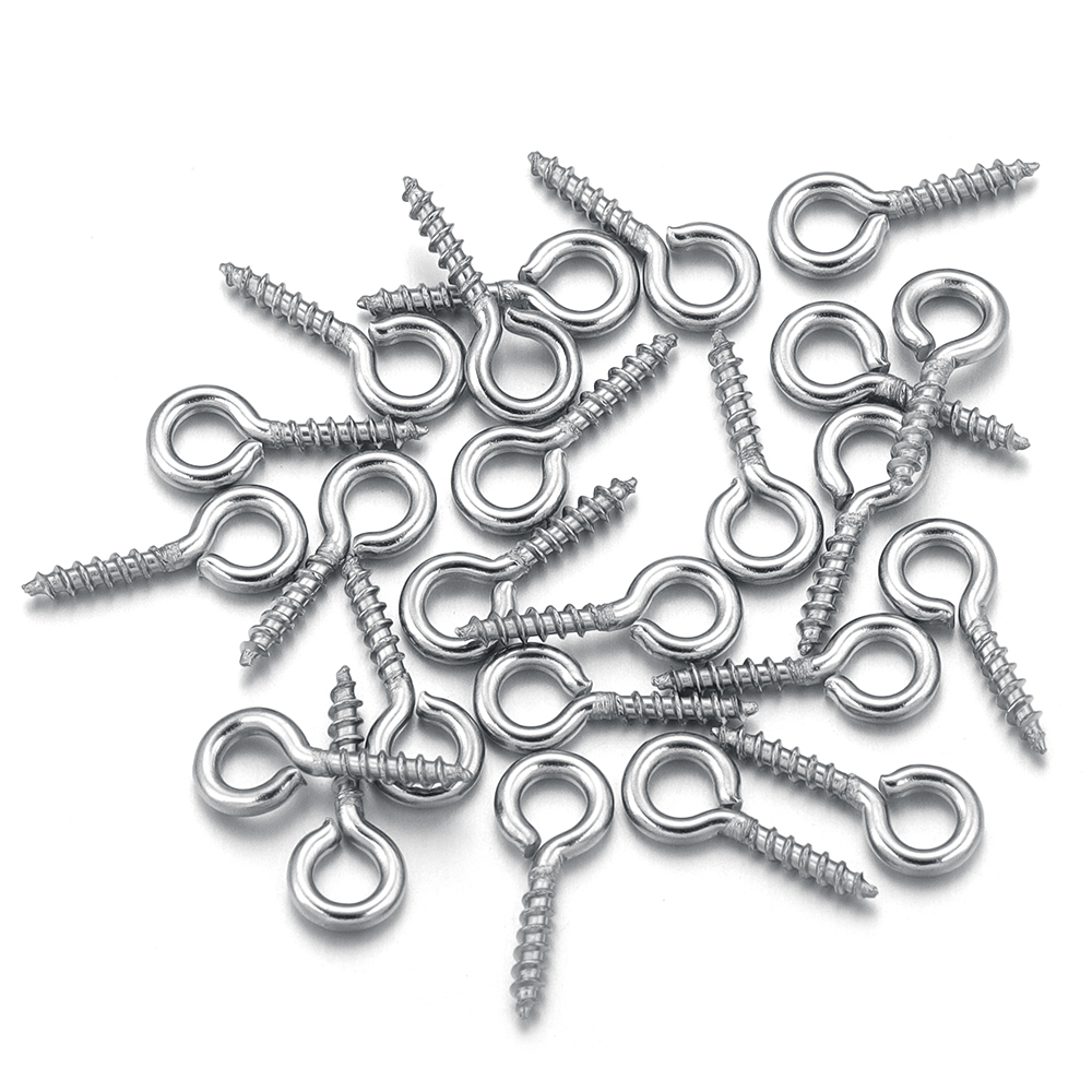 Jewelry Making Tools And Supplies - 100pcs/lot Stainless Steel Mini Screw Eye