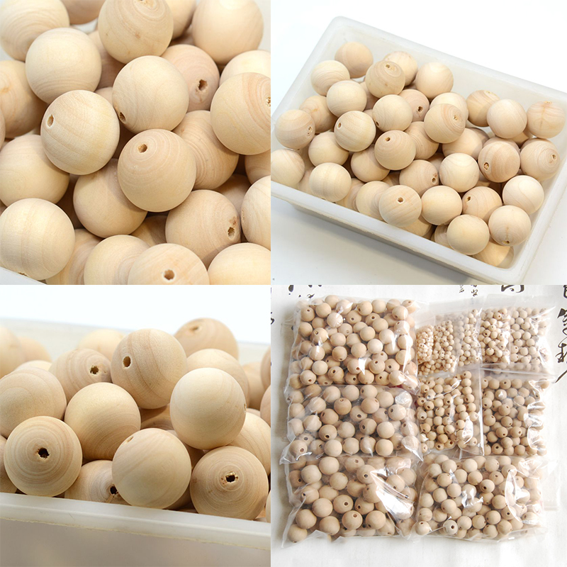 Jewelry Making For 5 Year Old - Pick Size 4-40mm Natural Wooden Beads