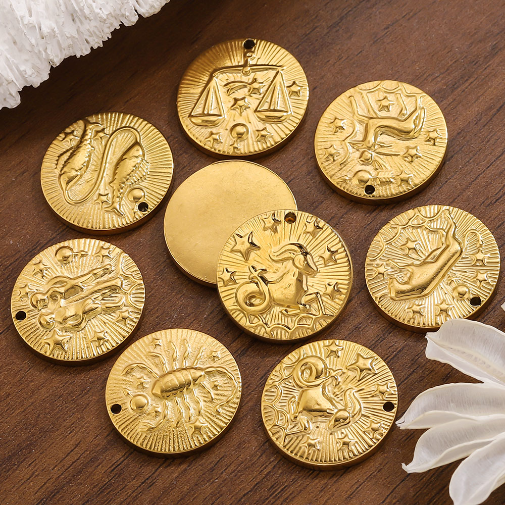 Jewelry Making Tools And Supplies - 5pcs Stainless Steel 12 Zodiac Signs