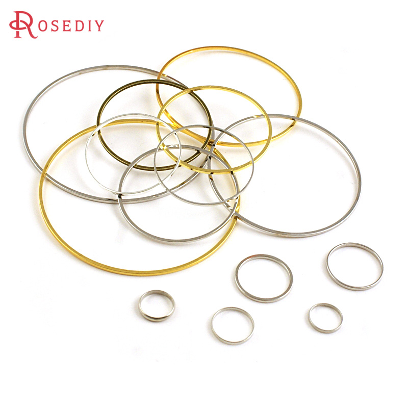 Jewelry Making Closed Jump Rings - Diameter 8MM to 80MM Round Brass