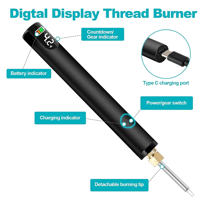 Rechargeable Thread Burner Kit - Jewelry Making Zapper recension och pris