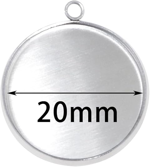 20 Pieces Stainless Steel Roun - Jewelry Making Resin recension och pris