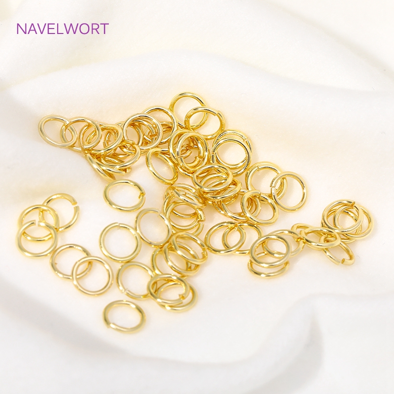 14K/18K Gold Plated Split Ring - Jewelry Making Closed Jump Rings recension och pris