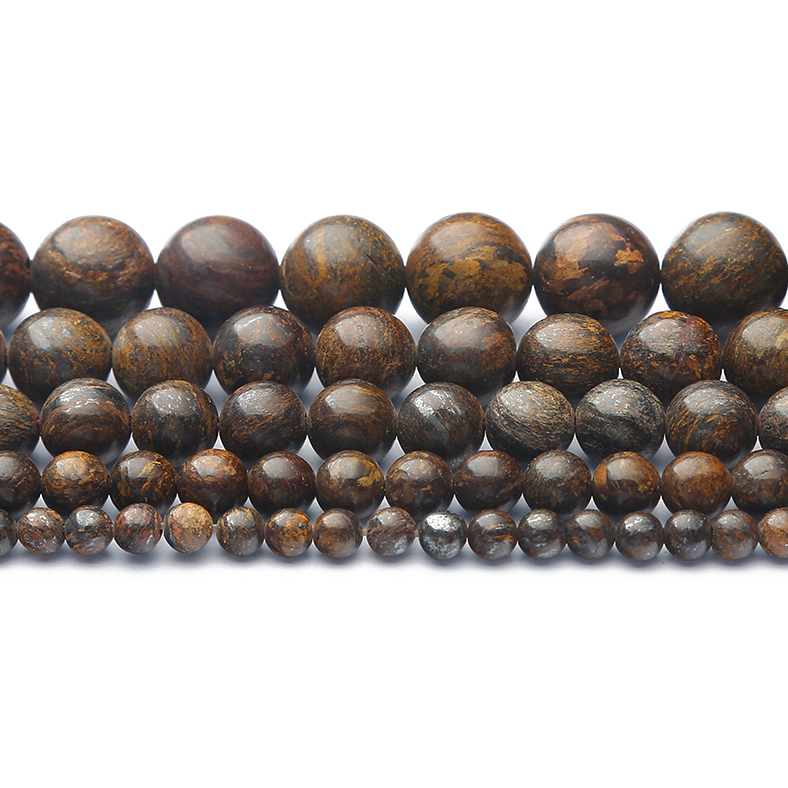 6 8 10mm Natural Stone Grey Ma - Jewelry Making With Stones recension och pris