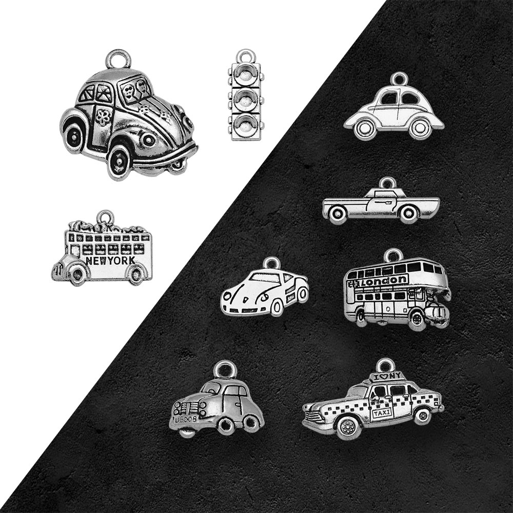 Silver Plated Taxi Bus Car Tra - Jewelry Making In London recension och pris