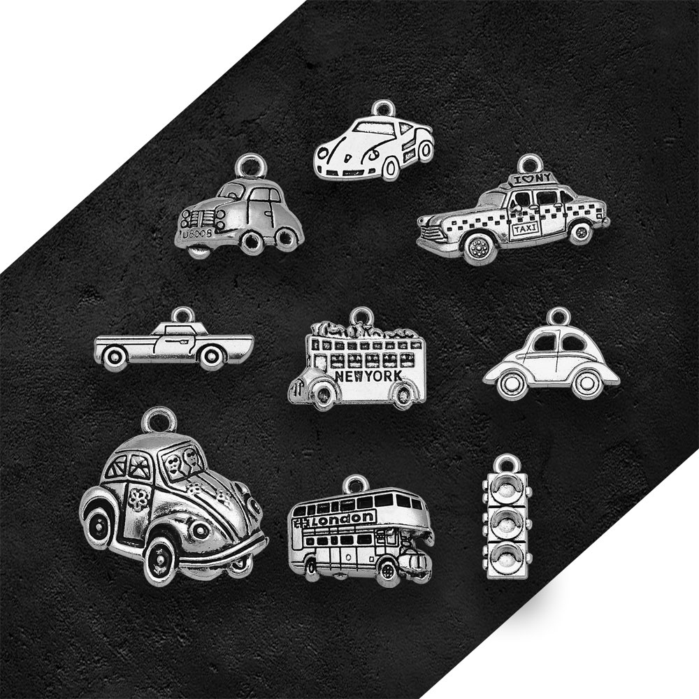 Silver Plated Taxi Bus Car Tra - Jewelry Making In London recension och pris