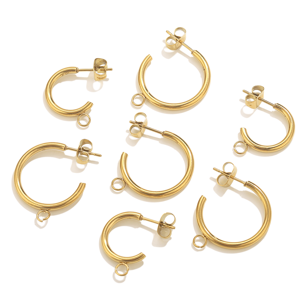 6pcs Stainless Steel C-shape E - Jewelry Making Tools And Supplies recension och pris
