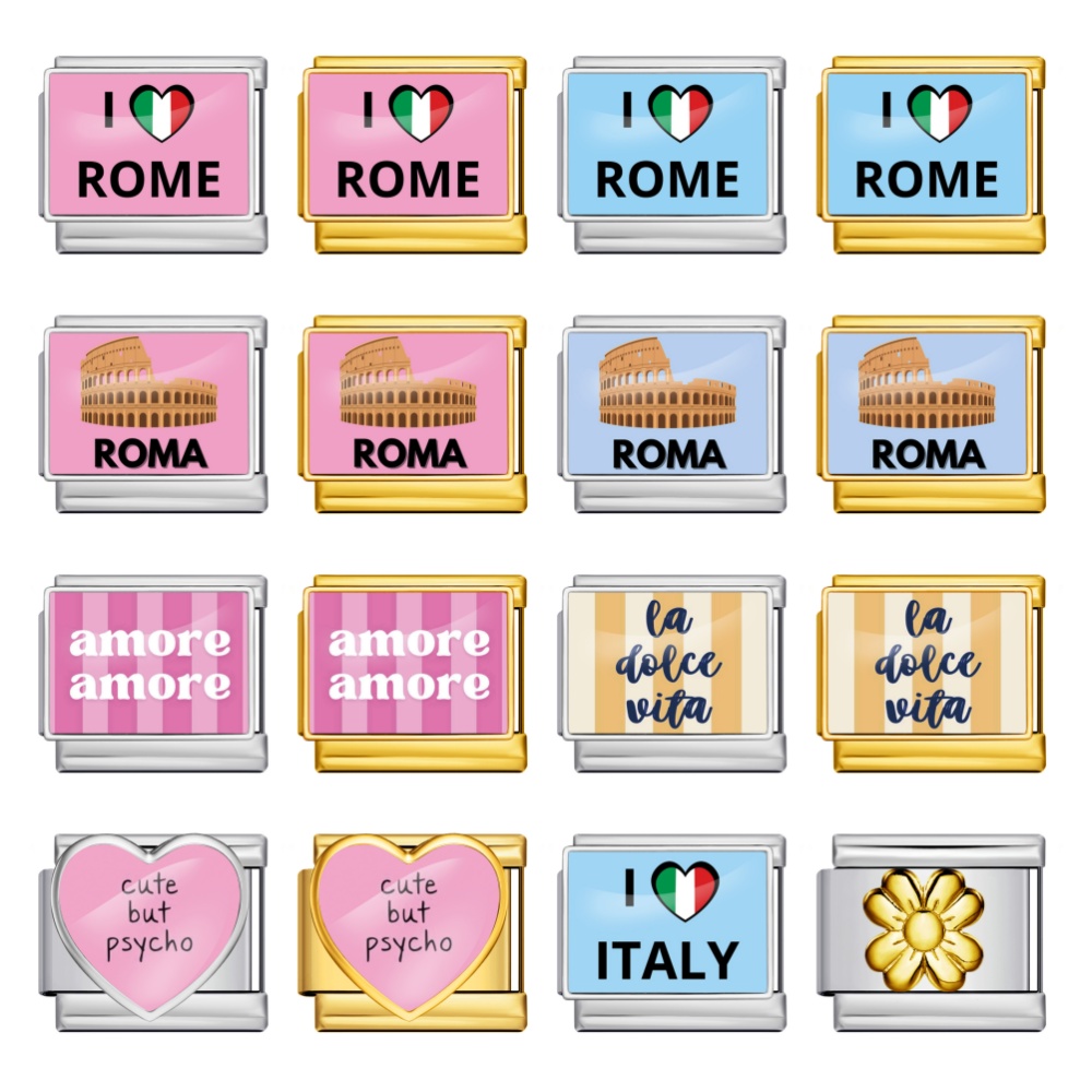 Stainless Steel Bracelet I Lov - Jewelry Making Rome recension och pris