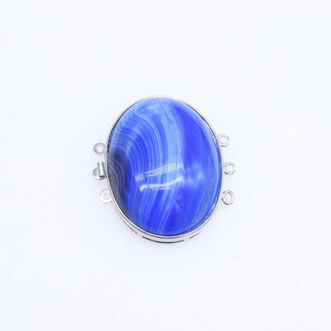 1Piece Multicolor Agate Flat O - Jewelry Making With Stones recension och pris