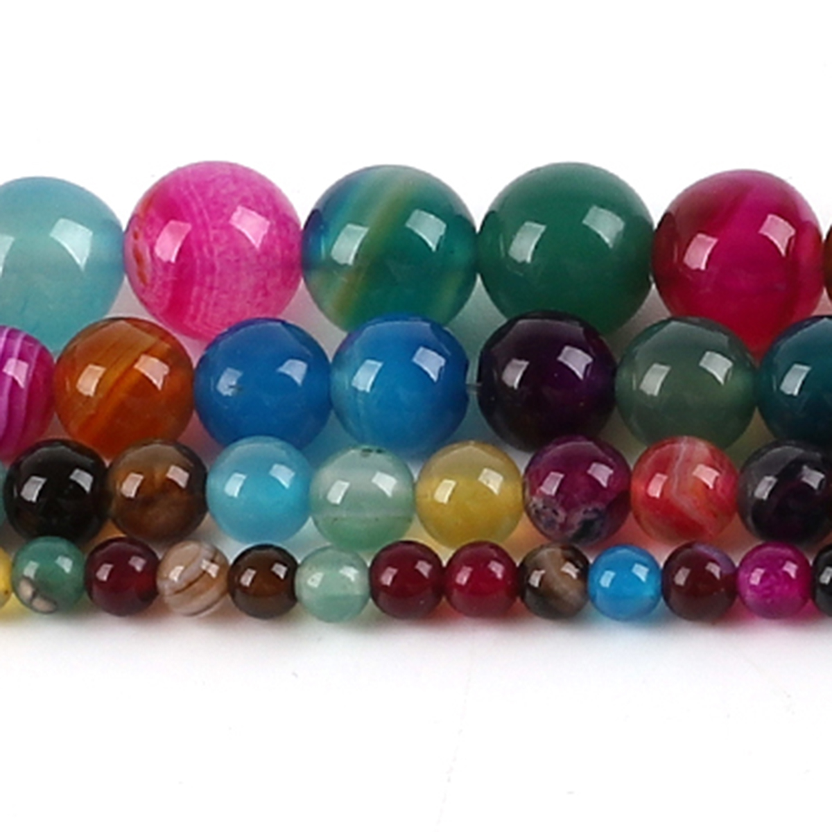 Natural Agate Stone Beads Colo - Jewelry Making With Stones recension och pris