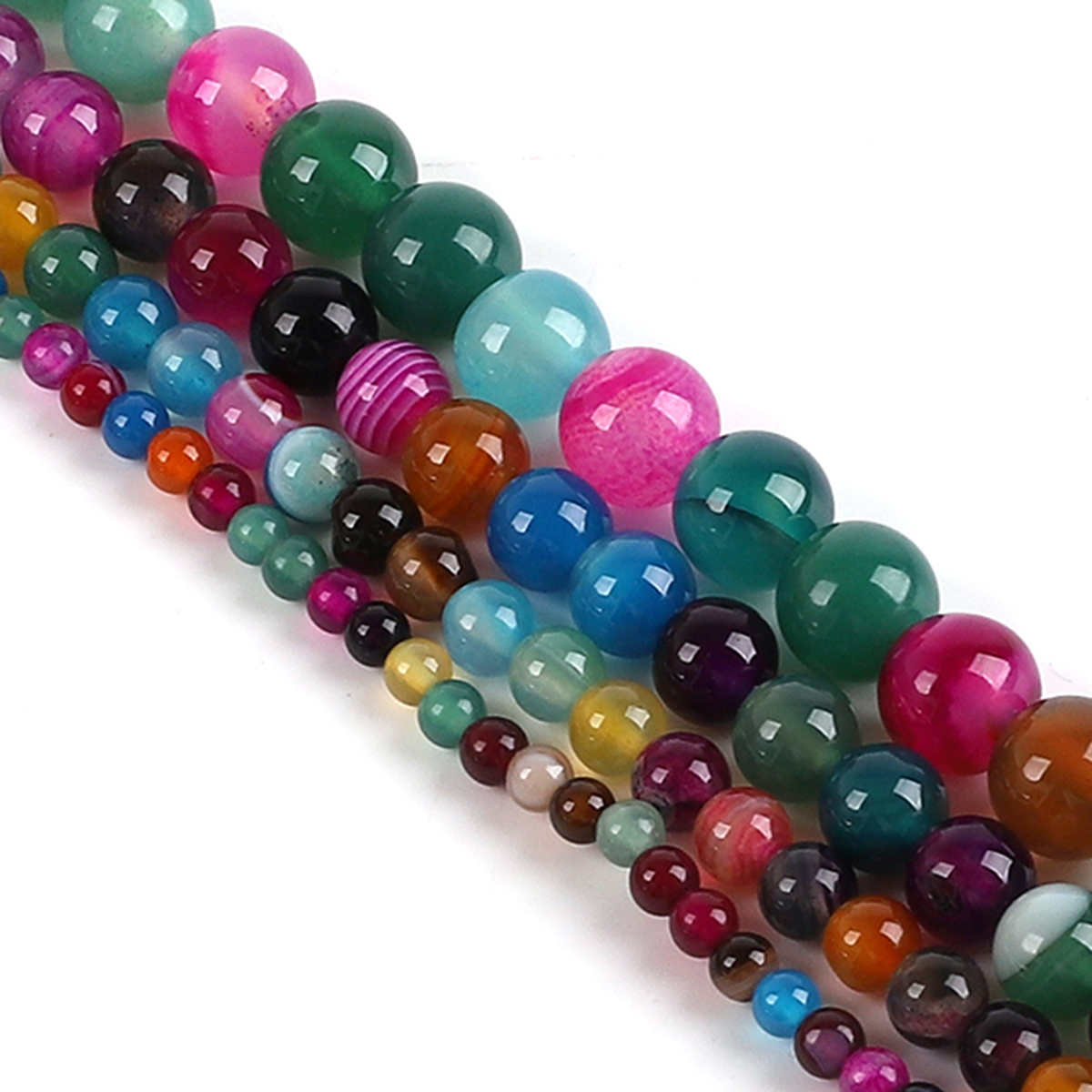Natural Agate Stone Beads Colo - Jewelry Making With Stones recension och pris