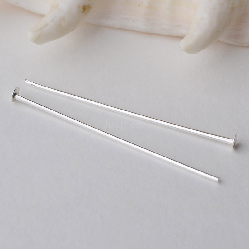 925 Sterling Silver Flat Head  - Jewelry Making Silver recension och pris