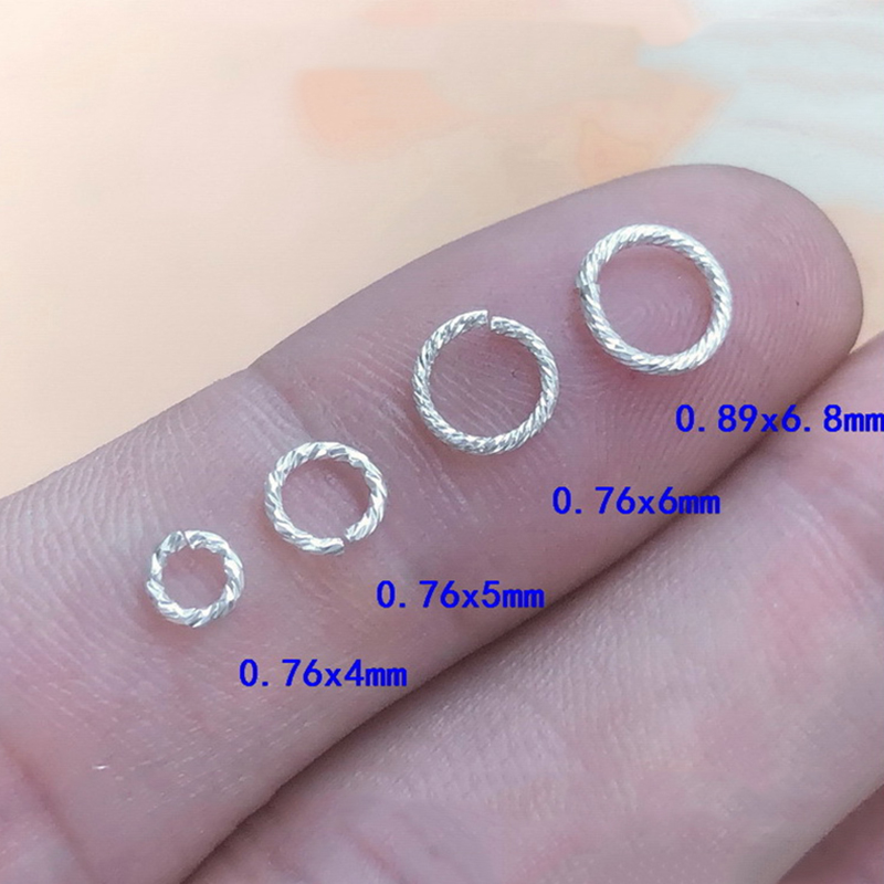 925 Sterling Silver Sparkle Cl - Jewelry Making Closed Jump Rings recension och pris