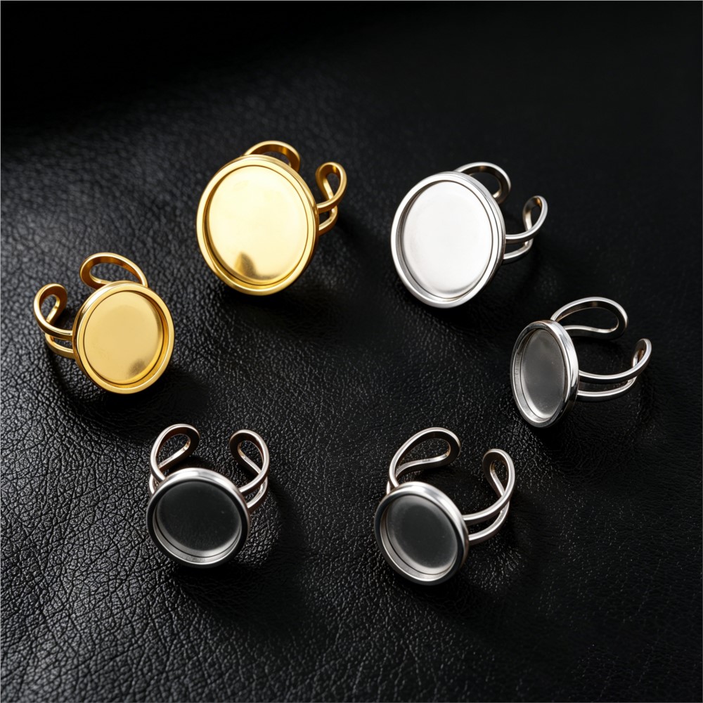 2pcs Stainless Steel Square Fl - Jewelry Making Resin recension och pris
