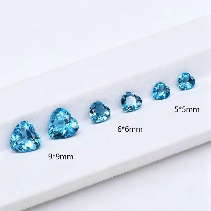 Natural Heart Cut London Blue  - Jewelry Making In London recension och pris