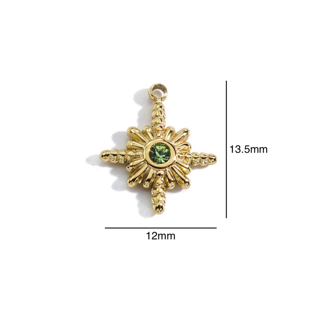 3Pcs Stainless Steel Gold Colo - Jewelry Making With Stones recension och pris