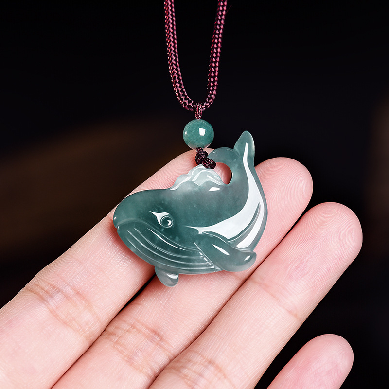 Natural Burmese Jadeite Whale  - Jewelry Making With Stones recension och pris