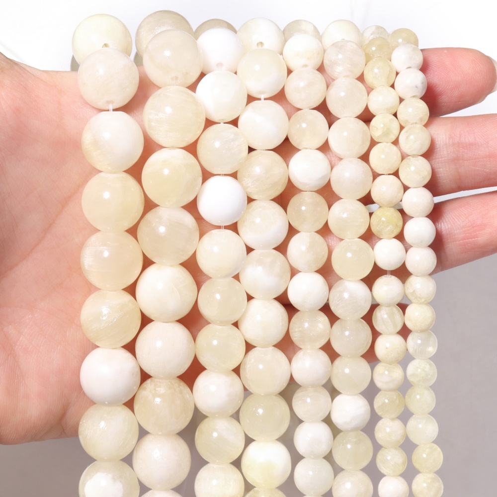 1 Strand 6/8/10/12mm Golden Si - Jewelry Making With Stones recension och pris
