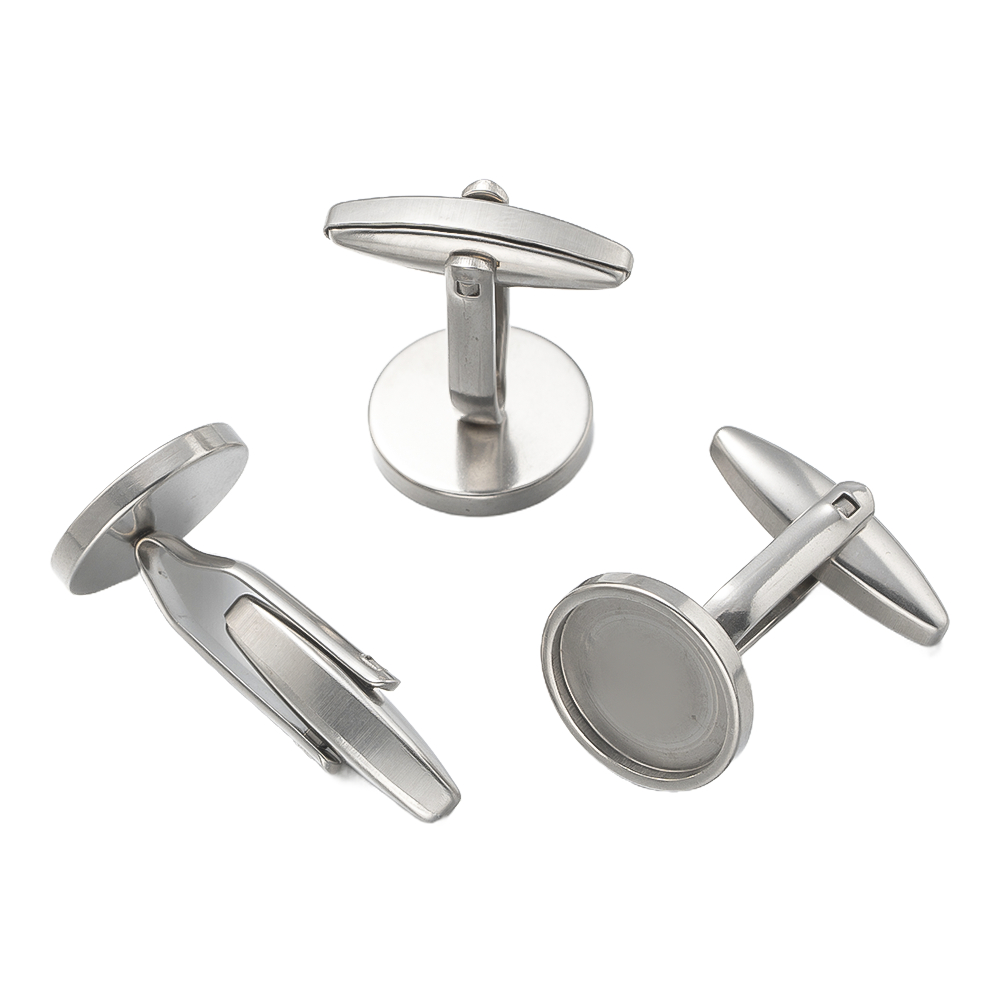 5Pcs Stainless Steel Cufflinks - Jewelry Making Closed Jump Rings recension och pris