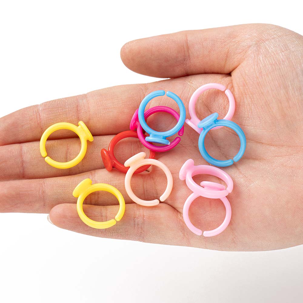 100pcs Clear Plastic Adjustabl - Jewelry Making For 5 Year Old recension och pris