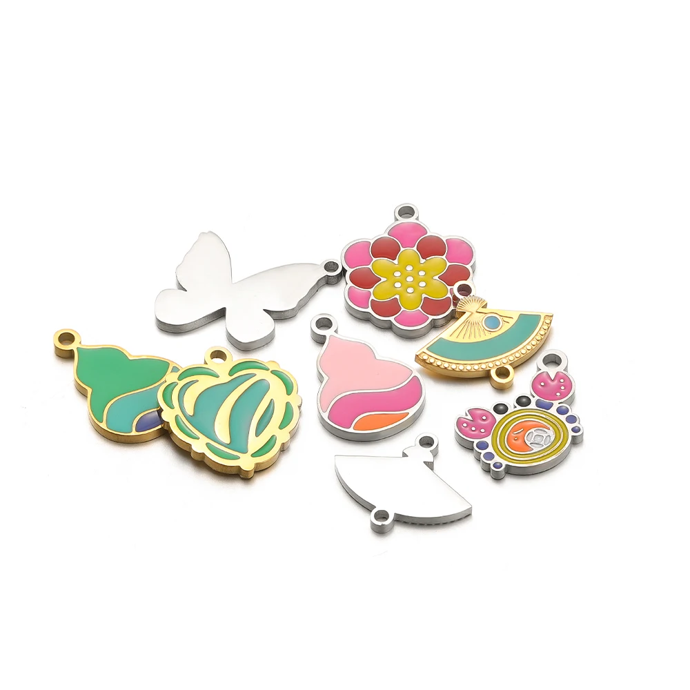 5pcs Stainless Steel Lotus But - Jewelry Making For 5 Year Old recension och pris