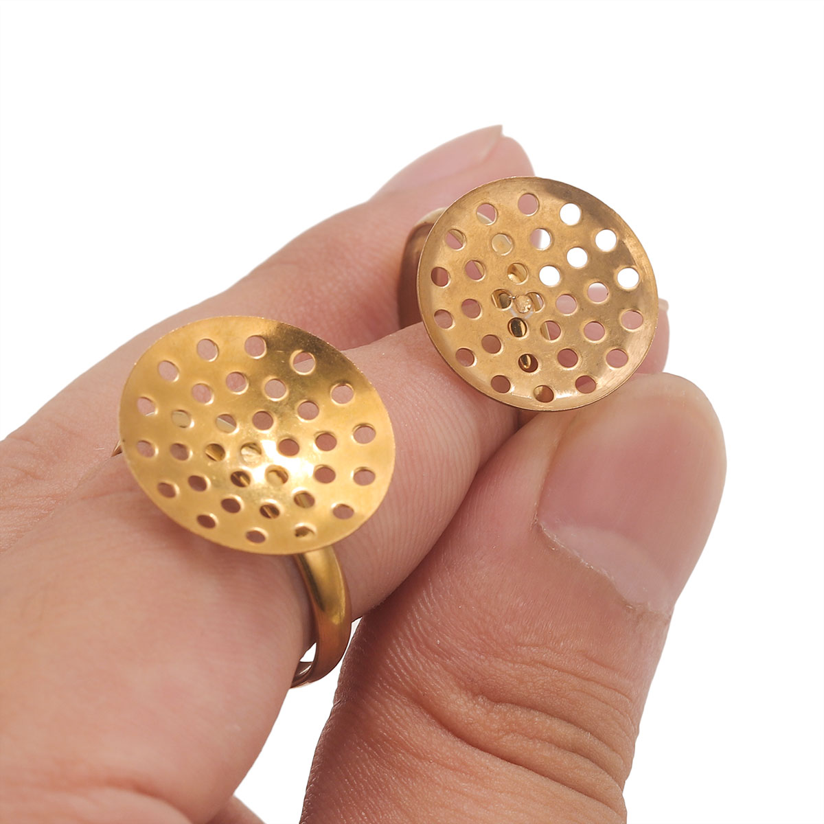 10pcs/lot Stainless Steel Ring - Jewelry Making Tools And Supplies recension och pris