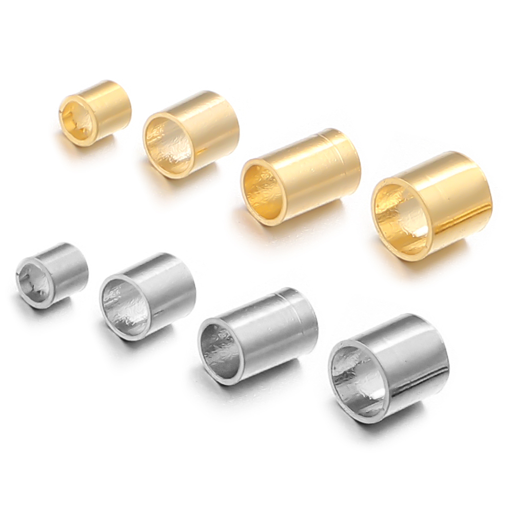 50/100pcs Stainless Steel Crim - Jewelry Making Tools And Supplies recension och pris