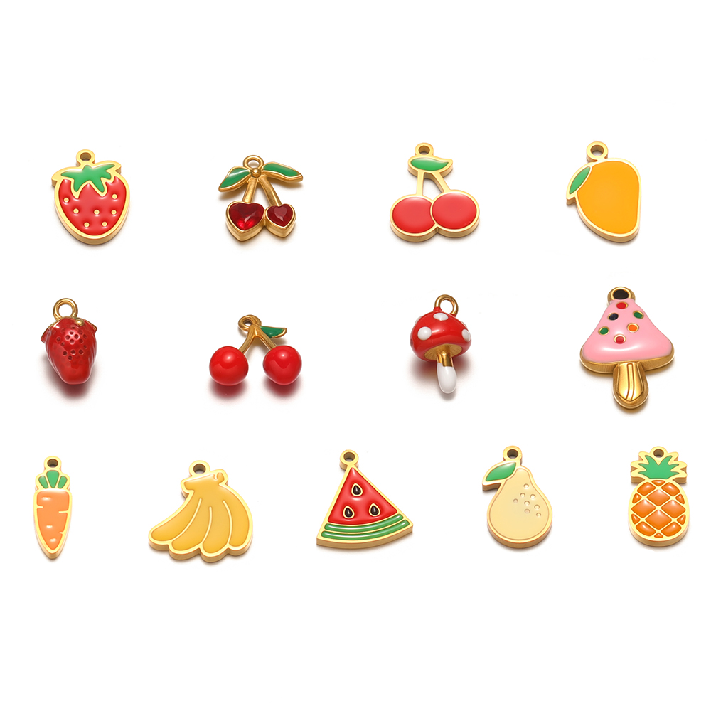 5Pcs Stainless Steel Cute Mush - Jewelry Making For 5 Year Old recension och pris