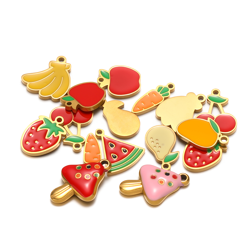 5Pcs Stainless Steel Cute Mush - Jewelry Making For 5 Year Old recension och pris