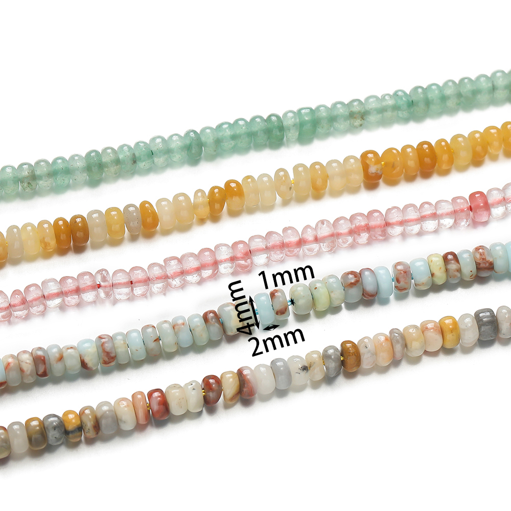 1 Strand Natural Stone Flat Ro - Jewelry Making With Stones recension och pris