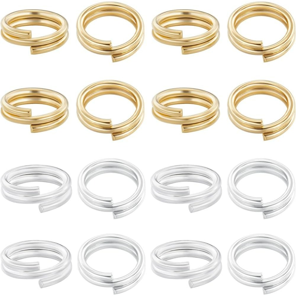 1 Box 80Pcs Split Jump Ring 24 - Jewelry Making Silver recension och pris