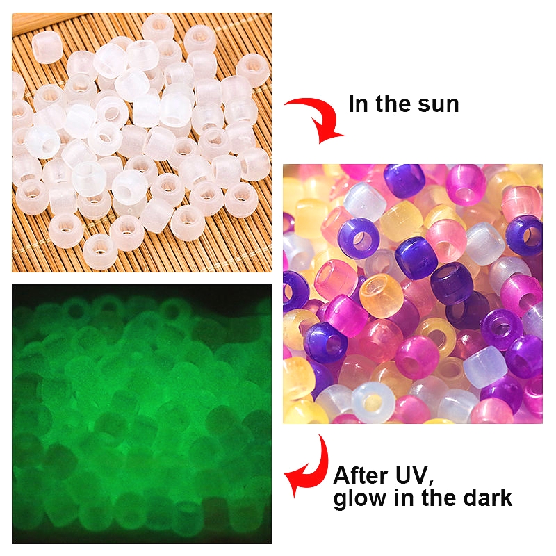 6*8mm UV Changing Reactive Acr - Jewelry Making For 5 Year Old recension och pris