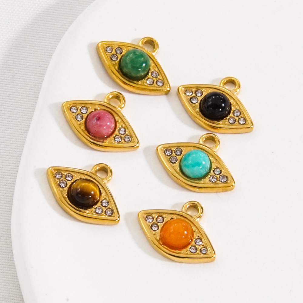 3Pcs Natural Stone Beads Eye S - Jewelry Making With Stones recension och pris