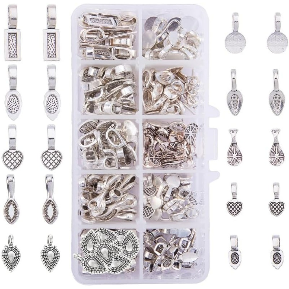 200 Pieces 10 Style Tibetan Si - Jewelry Making Silver recension och pris