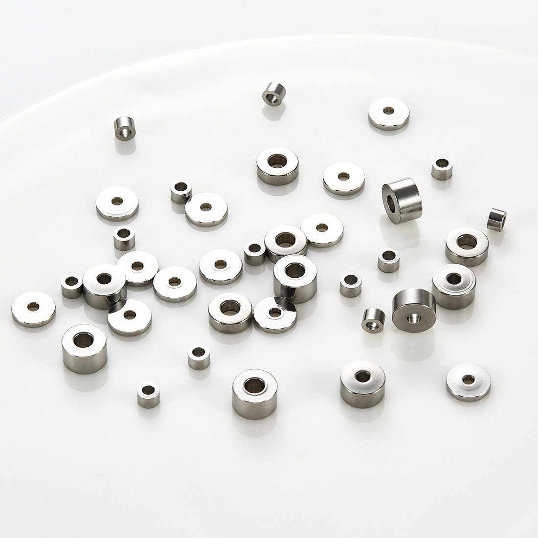 50Pcs Stainless Steel Cylinder - Jewelry Making Silver recension och pris