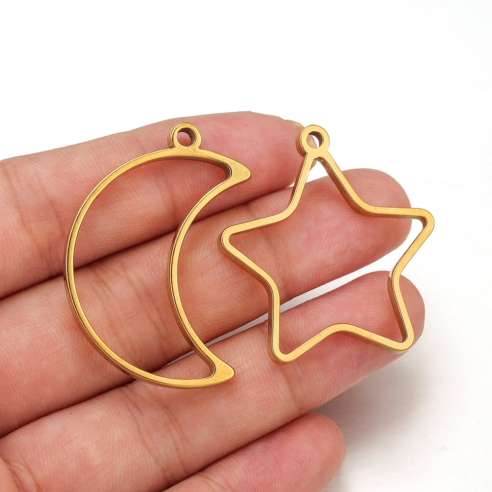 10pcs Stainless Steel Geometri - Jewelry Making Resin recension och pris