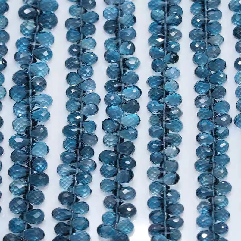 6A London blue Topaz drop face - Jewelry Making In London recension och pris