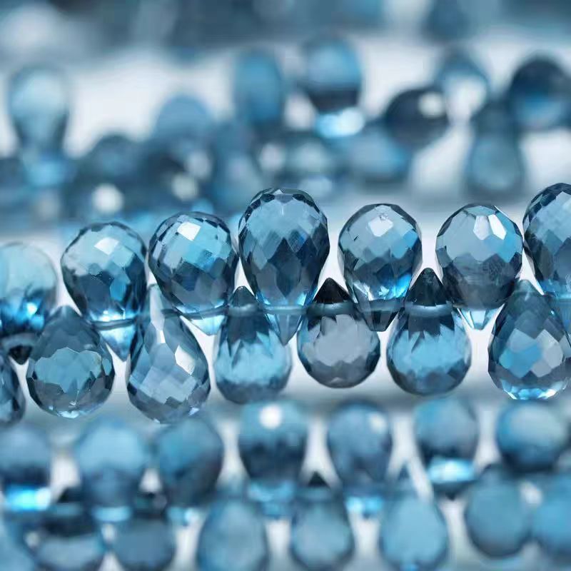 6A London blue Topaz drop face - Jewelry Making In London recension och pris