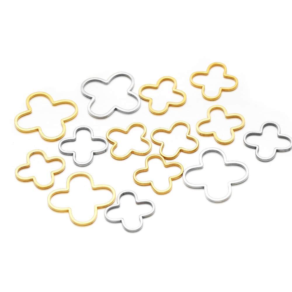 20/50pcs Four Leaf Flowers Cha - Jewelry Making Tools And Supplies recension och pris
