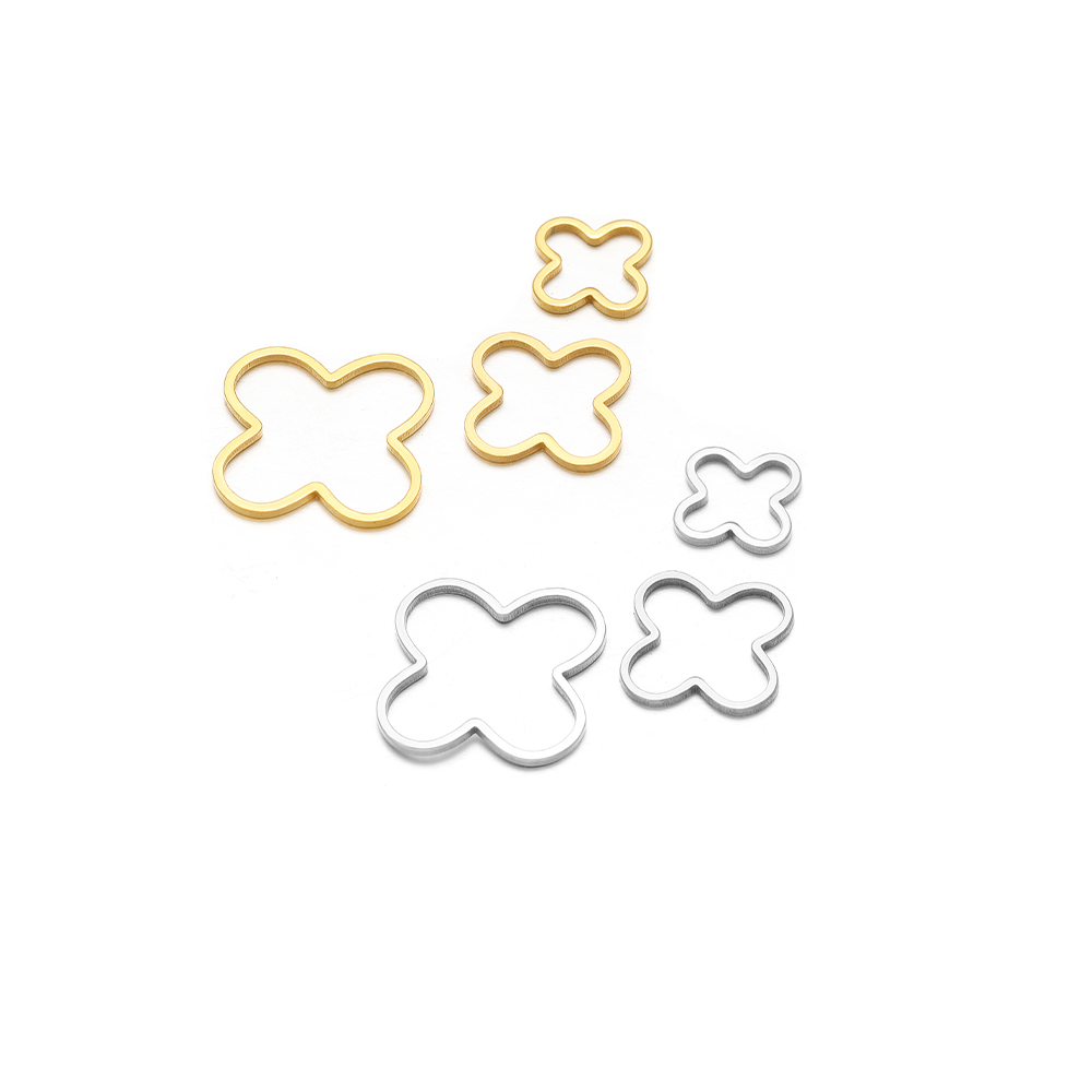 20/50pcs Four Leaf Flowers Cha - Jewelry Making Tools And Supplies recension och pris