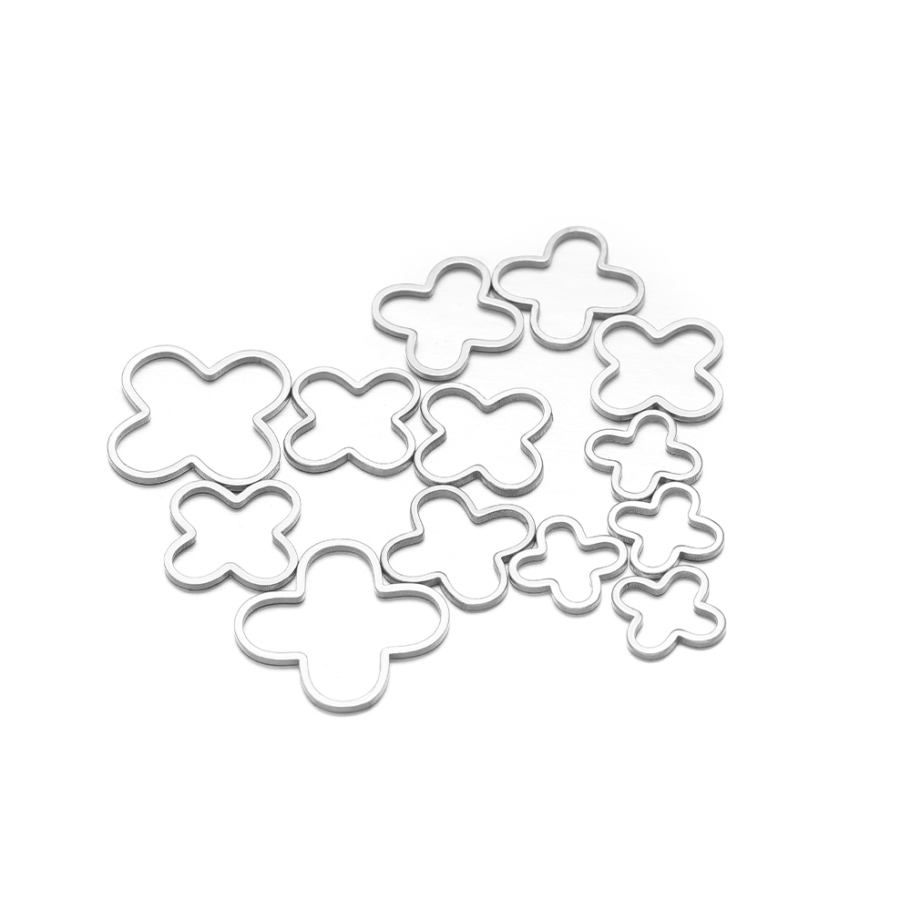 20/50pcs Four Leaf Flowers Cha - Jewelry Making Tools And Supplies recension och pris