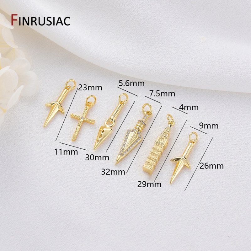 14K Gold Plated Brass Cross/Lo - Jewelry Making In London recension och pris