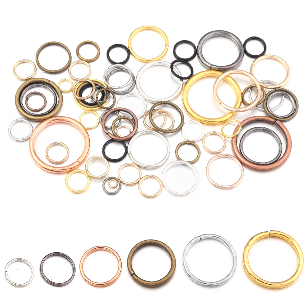 50-200Pcs/Lot 3-20mm Single Lo - Jewelry Making Closed Jump Rings recension och pris