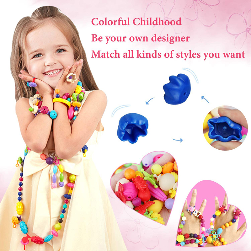100pcs Pop Beads Children Girl - Jewelry Making For 5 Year Old recension och pris
