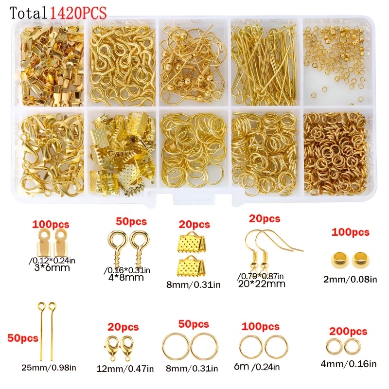 1420pcs 1box Jewelry Findings  - Jewelry Making Tools And Supplies recension och pris