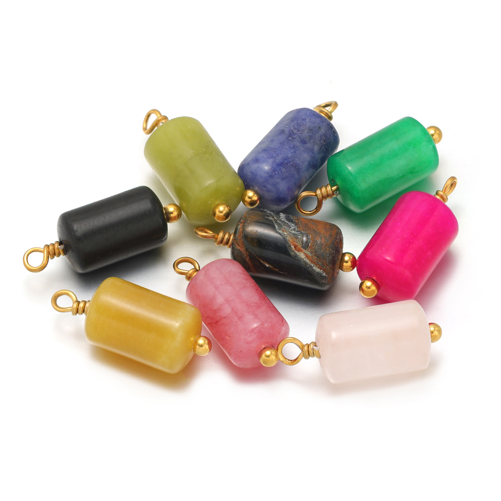 10pcs Stainless Steel Natural  - Jewelry Making With Stones recension och pris