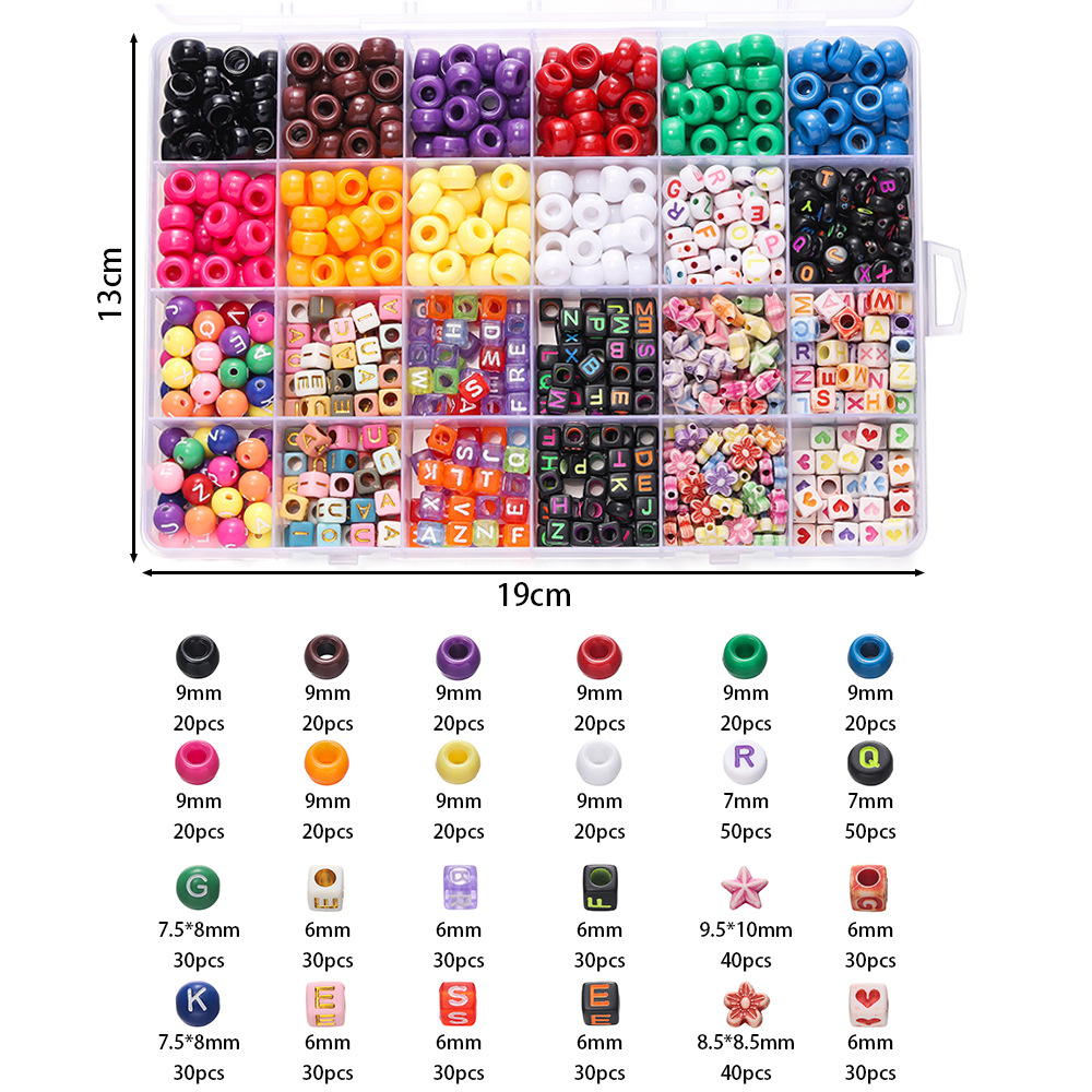 1 Box Colorful Acrylic Pony Be - Jewelry Making Online recension och pris